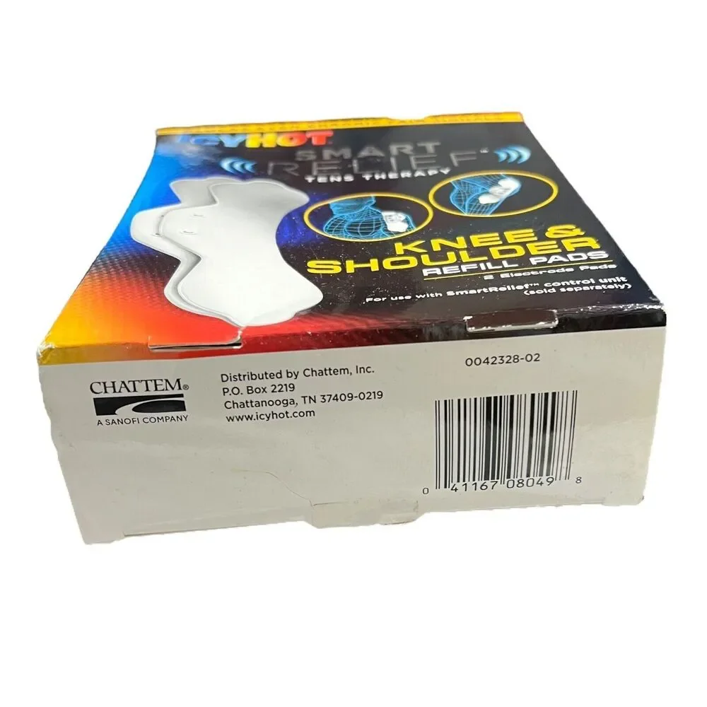 Icy‎ Hot Smart Relief Tens Therapy Knee & Shoulder Refill 2 Pads New Sealed Box